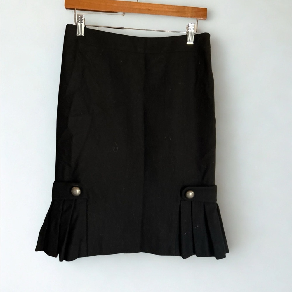 Banana Republic 90% Wool Black Blazer Skirt